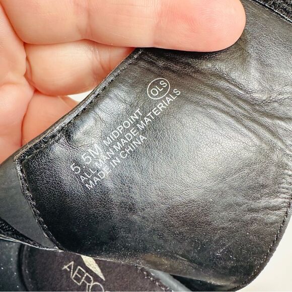 Aerosoles Heel Rest Midpoint Black Ankle Wrap Sandals Size 5.5 - Picture 6 of 7